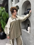 Alina Premium TNSL Kumaş Oversize Alt Üst Pantolonlu İkili Takım - Tesettür Uyumlu Spor Takım