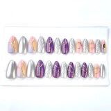 Takma Tırnak Seti & Zararsız Yapıştırıcı, El Yapımı (HANDMADE)