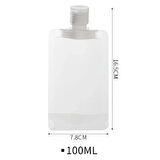 Krem Şampuan Kabı Tekrar Kullanılabilir Seyahat Seti 100 Ml 3 Adet