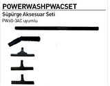 POWERWASH PW60-3  Zemin Süpürge Aksesuar Seti