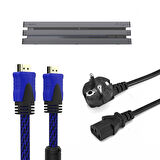 PS4 Pro Güç Kablosu Hdmi Örgülü Kablo Set Playstation 4 Aksesuar