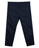 Erkek 118 -156 Kilo Arası İçin Uygun Lastikli Paça Bağcıklı Battal Boy Gabardin Pantolon Lacivert