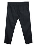 Erkek 118 -156 Kilo Arası İçin Uygun Lastikli Paça Bağcıklı Battal Boy Gabardin Pantolon Siyah