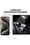 iPhone 16 Pro Max Anti Static Ekran Koruyucu ve Safir Premium Lens Koruyucu