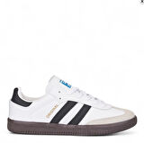 UNİSEX BEYAZ SİYAH TERMO TABAN YANI ŞERİTLİ BAĞCIKLI SPOR AYAKKABI