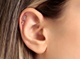 Bagy 0,07ct Baget Pırlanta Piercing-Tragus