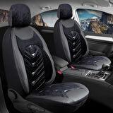 
Ford Focus 4 Lüx OTO KOLTUK KILIFI Ön Arka Takım Deri Kadife Detaylı Prosev SİYAH GRİ