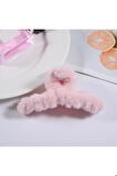 Kadın Peluş Model 1 Adet Büyük Boy 12 Cm Mandal Toka Seti