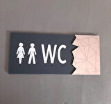 Pink Pearl Serisi Wc Yönlendirme Tabelası