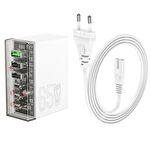 Peeq N36 PD Hızlı Şarj İle 65W 3 Adet Type-C ve 3 Adet USB Şarj Aleti