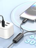 Peeq Earldom EC-IC01 1.2M Type-C ve Lightning 2in1 PD Hızlı Şarj Kablosu