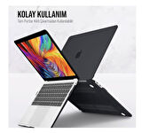 Macbook Pro 14.2 2021 Polikarbon Koruyucu Buzlu Kapak
