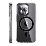 Peeq iPhone 14 Pro Max Crystal Magsafe Telefon Kılıfı 
