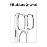 Peeq iPhone 14 Pro Max Crystal Magsafe Telefon Kılıfı 