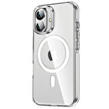 Peeq iPhone 16 Crystal Magsafe Telefon Kılıfı 