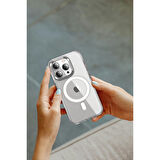Peeq iPhone 16 Crystal Magsafe Telefon Kılıfı 