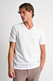 ALEXANDERGARDI V Yaka Basic T-shirt