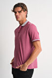 ALEXANDERGARDI Erkek Kol Detaylı Polo Yaka T-shirt