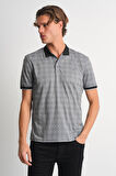 ALEXANDERGARDI Erkek Desenli Polo Yaka T-shirt