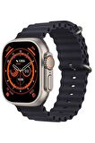 Prepare Watch 8 Ultra Gri - Siyah Akıllı Saat