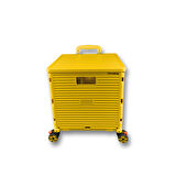 Portakap 4 Büyük Tekerlekli, Merdiven Çıkabilir, 40 Kg Taşıma Kapasiteli, 55 Litre Sarı Katlanır Alışveriş Arabası