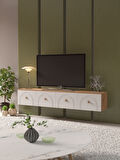 BOHEM 180 CM 4 KAPAKLI DUVAR TV ÜNİTESİ  MDF KAPAK