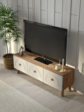 BOHEM 135 CM 3 KAPAKLI TV ÜNİTESİ MDF KAPAK