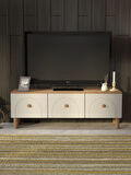 BOHEM 135 CM 3 KAPAKLI TV ÜNİTESİ MDF KAPAK