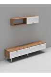 BOHEM 180 CM TV ÜNİTESİ MDF KAPAK RAFLI MODEL