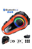 1000 Mt Intercom 2 Eşleşmeli Kask Kulaklık Q-08 Su Geçirmez Bluetooth Motosiklet Intercom Kulaklık