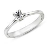 0.13 Karat D Renk Tektaş Pırlanta Yüzük PR502