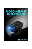 Motosiklet Kask İçi Bluetooth Kulaklık Bt12 Bluetooth 5.0 Suya Dayanıklı Motosiklet Kulaklık