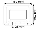 Multitek Multibus Sistem MB45-B 4.3 inç Daire Görüntülü Diafon Ekranı 9G 01 03 0001B