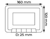 Multitek Multibus Sistem MB45-S 4.3 inç Daire Görüntülü Diafon Ekranı 9G 01 03 0001S