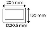 Multitek Multibus Sistem MB74-B 7 inç Daire Görüntülü Diafon Ekranı 9G 01 04 0001B