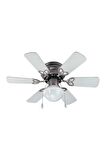 Vanti KCF278 60W 30 inç Ahşap Beyaz 6 Kanatlı Lambalı Avizeli İpli Tavan Vantilatörü