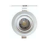 Helios Opto 5W Plastik Beyaz Kasa Yuvarlak Spot 6500K Beyaz HS 1209