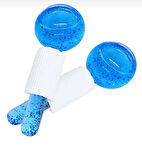 Masaj ve Terapi Topu Ice Globes 2 Li Set Buz Küre Soğuk Leke Önleyici Mavi Buz Küresi Soğuk Masaj