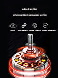 Germany Style 3 Akülü 16.8  V 2Ah Dal Budama Makası Yedek Bıçak Hediyeli 