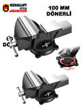 Germany Style PROX Dönerli 100mm 4" Dövme Çelik Sabit Tezgah Masa Mengenesi
