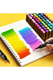 80 Renk Marker Resim Mimari Ve Grafik Tasarım Kalemi 80 Lİ Çift Taraflı Marker Keçeli Kalem Seti