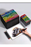 48 Renk Marker Resim Mimari Ve Grafik Tasarım Kalemi 48 Lİ Çift Taraflı Marker Keçeli Kalem Seti