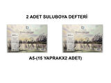 A5 200 Gr 15 Li Spr Suluboya Defteri  (2 ADET)
