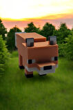 Minecraft 10 cm Arctic Fox Tilki Turuncu Figür Oynar Kafalı