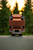 Minecraft 10 cm Arctic Fox Tilki Turuncu Figür Oynar Kafalı