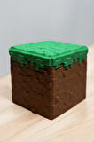 Minecraft Çimen Bloğu Kutu Oyuncak Saklama Kutusu Figür