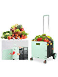 Germany Style Katlanabilir Portatif Pazar ve Market Arabası 40 kg