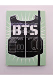 Adm Store Lastikli Noktalı Sert Kapak Bts Defter