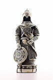 3 Boyutlu Küçük Boy Zırhlı Cevşen Ayetli Asker Gümüş Biblo Polyester Üzerine Metal Kaplama Biblo 24C