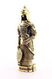 Polyester Üzerine Metal Kaplama Biblo Zırhlı Cevşen Ayetli Asker Gold Biblo 3 Boyutlu Küçük Boy 24Cm